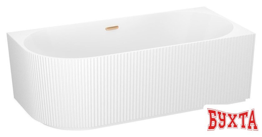 Ванна Wellsee Festive Fox 170x80 28730604R (пристенная ванна (правая) белый глянец, экран, ножки, сифон-автомат золото) 2