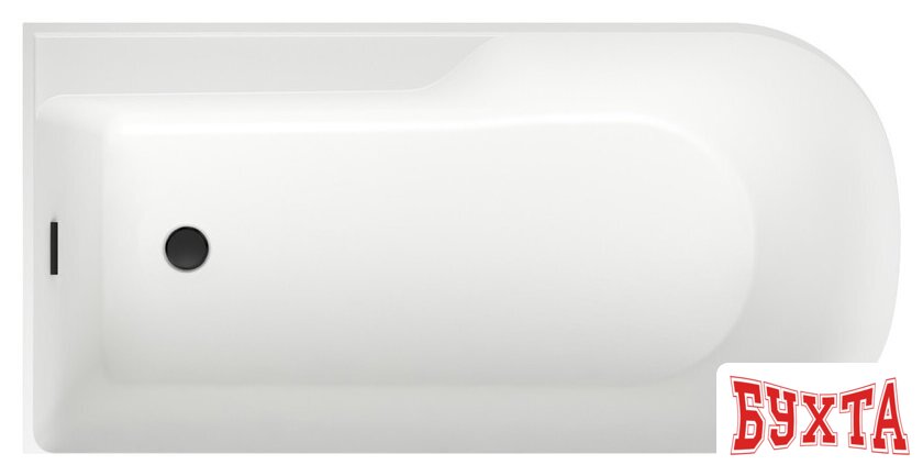 Ванна Wellsee Camellia 2.0 167x82 236201003 (отдельностоящая ванна (левая) белый глянец, экран, ножки, сифон-автомат матовый черный) 4