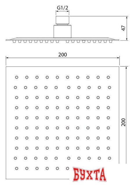 Верхний душ IDDIS 00520SSi64 2
