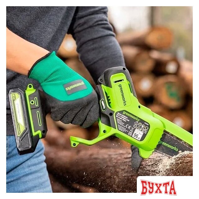 Аккумуляторная пила Greenworks G24MCS10K4 2008207UB (с 1-им АКБ 4 Ач) 5