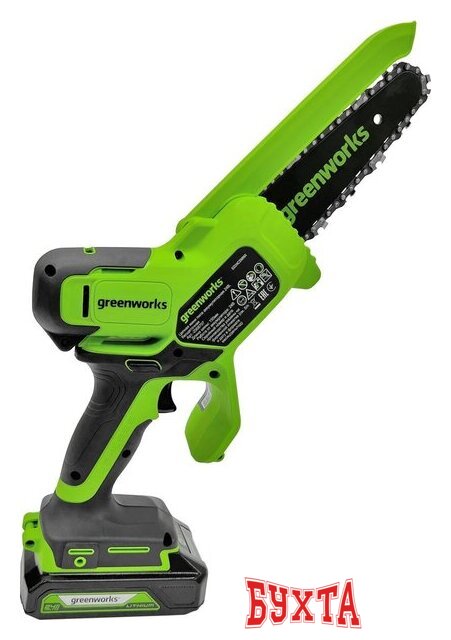 Аккумуляторная пила Greenworks GD24CSMNXK4 2008707UB (с 1-им АКБ 4 Ач)