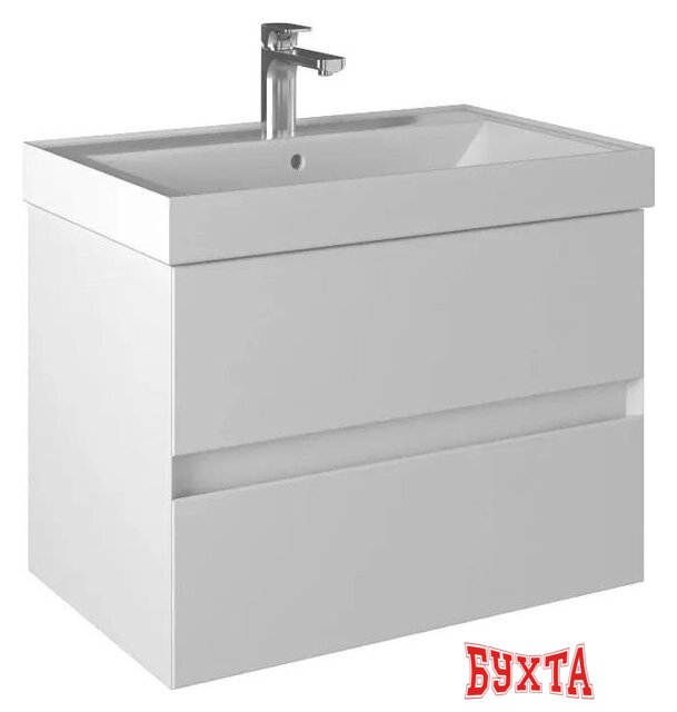 Мебель для ванных комнат Briz Тумба с умывальником Импрэс т18-70 Грэмми 245 03-18070-19 00 БЕЛ