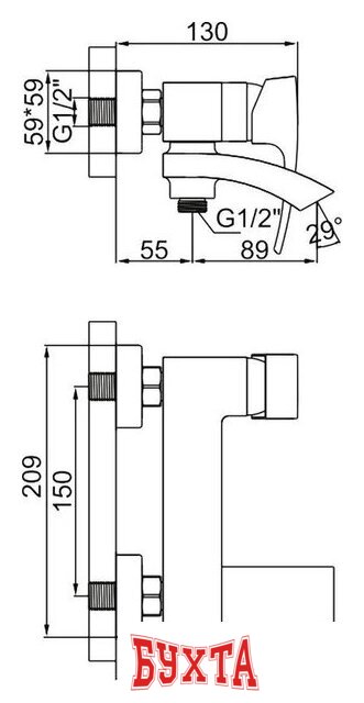 Смеситель Gerhans K13314D 2