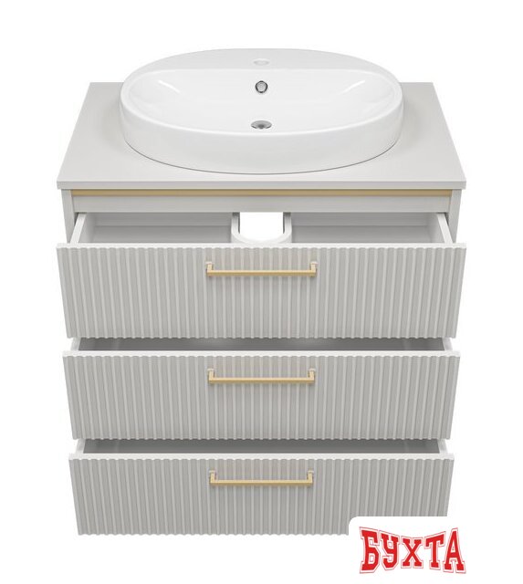 Мебель для ванных комнат Brevita Elche 80 ELC-0080-0302Я (серый кашемир) 3