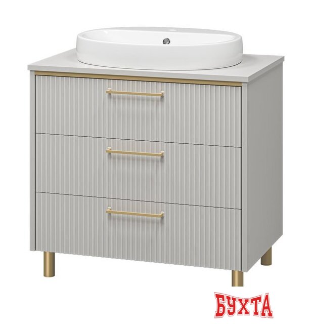 Мебель для ванных комнат Brevita Elche 80 ELC-0080-0302Я (серый кашемир) 4