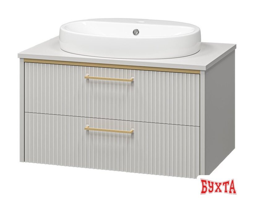 Мебель для ванных комнат Brevita Elche 80 ELC-01080-0502Я (серый кашемир) 4