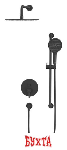Душевая система Whitecross Y YSET05TOPBL (черный матовый) 2