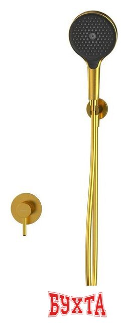 Душевой гарнитур Whitecross Y YSET02TOPGLB (брашированное золото)