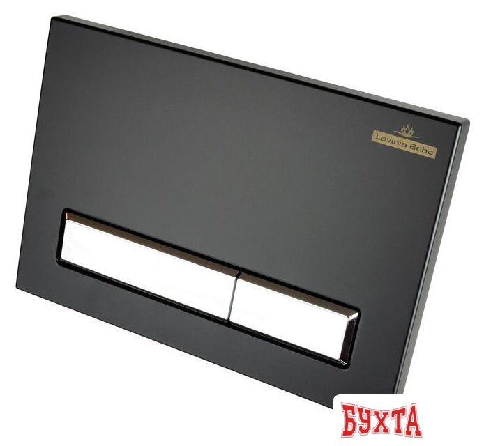 Панель смыва Lavinia Boho Relfix 38050601 (матовый черный/белый) 3