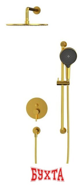 Душевая система Whitecross Y YSET05TOPGLB (брашированное золото) 2