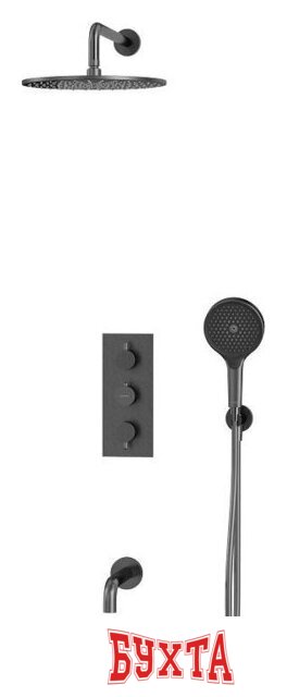 Душевая система Whitecross Y YSET11TOPGM (оружейная сталь) 2