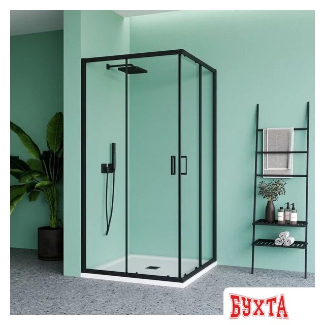 Душевая стенка Benetto BEN_901_BL_C 1950x900x900 1