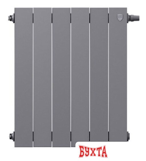 Биметаллический радиатор Royal Thermo PianoForte 500 VDR Silver Satin (6 секций) 2