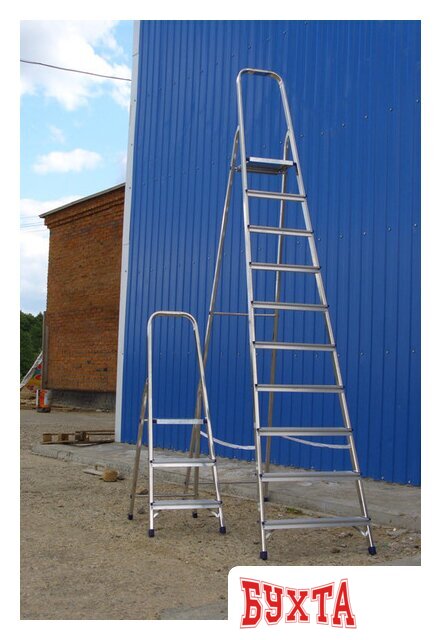 Лестница-стремянка Алюмет алюминиевая AM706 2