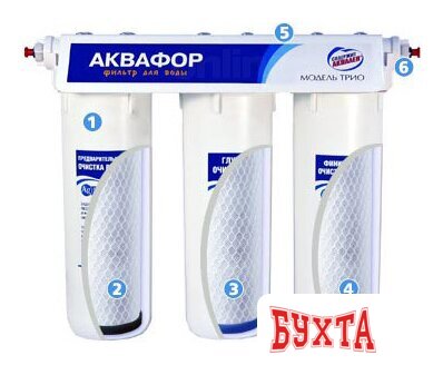 Стационарная система "под мойкой" АКВАФОР Трио (для жесткой воды) 2