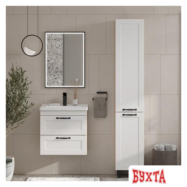 Мебель для ванных комнат EQUIL Шкаф-пенал Lago 35 (напольный) 3