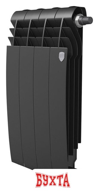 Биметаллический радиатор Royal Thermo Biliner B 500 Черный - 4 секций