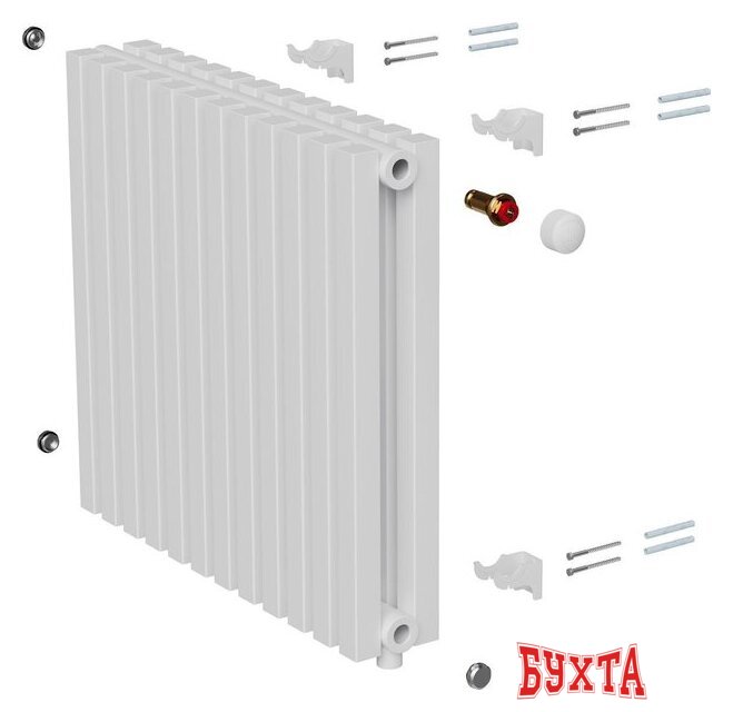 Дизайн-радиатор Royal Thermo Shift Q30 VC2050 - 24 секций RAL9016 5