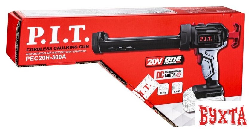 Пистолет для герметика P.I.T. PEC20H-300A Solo (без АКБ) 2