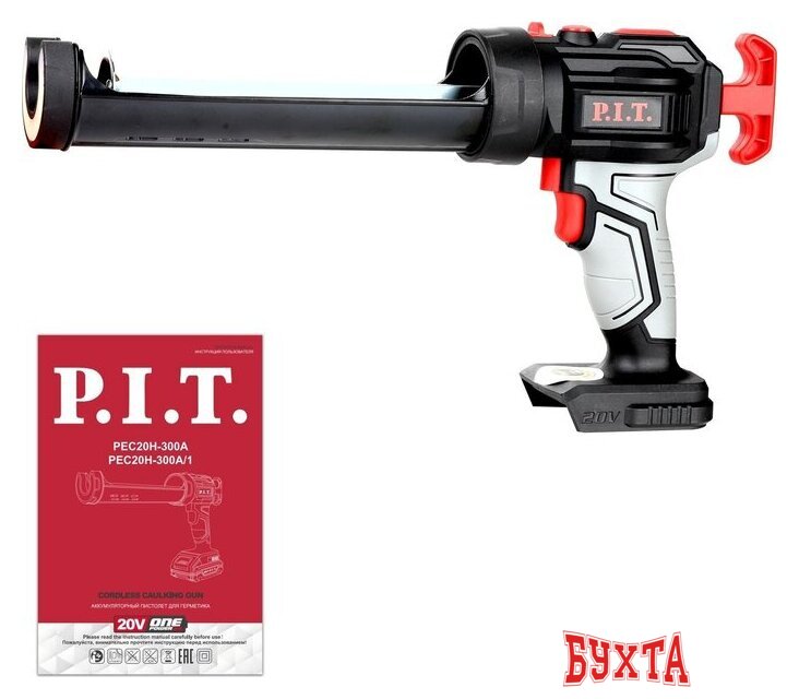 Пистолет для герметика P.I.T. PEC20H-300A Solo (без АКБ) 3
