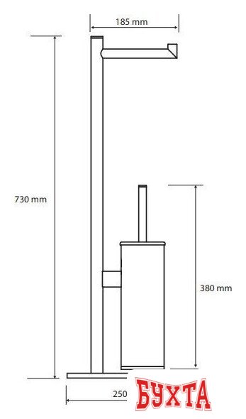 Аксессуары для ванной и туалета Bemeta Dark 104836110 (черный) 2