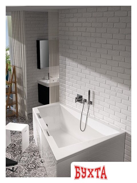 Ванна Riho Doppio 180x130R (с ножками) 3