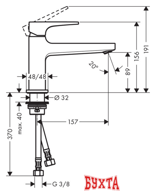 Смеситель Hansgrohe Metropol 74502000 2