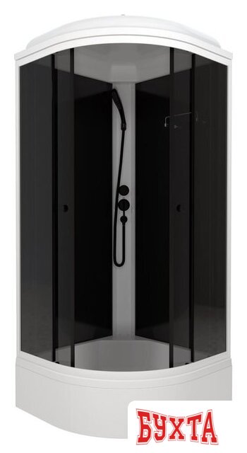 Душевая кабина Triton Грэй-Блэк B 90х90