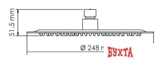 Верхний душ Wasserkraft A121 2