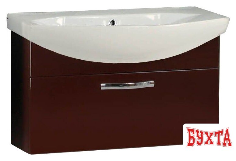 Мебель для ванных комнат Акватон Ария 80 Тумба коричневая (1.A141.7.01A.A43.0) 1