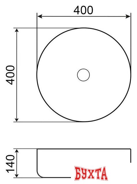 Умывальник Roxen Fabio Round 570215 2