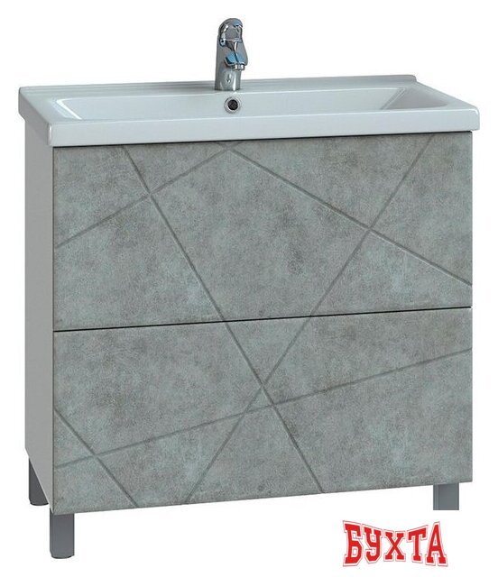Мебель для ванных комнат Vigo Тумба под умывальник Geometry 700-0-2 Фостер (бетон)