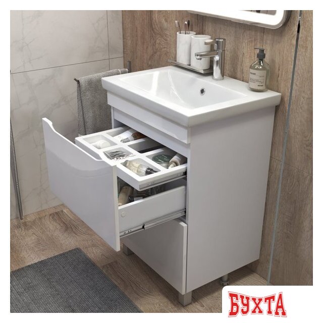 Мебель для ванных комнат Vigo Тумба под умывальник Grani 600-0-2 Como 5