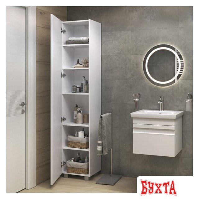 Мебель для ванных комнат Vigo Шкаф-пенал Holly 400 4