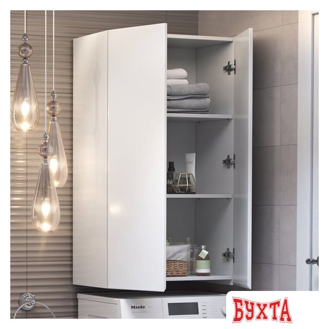 Мебель для ванных комнат Vigo Шкаф навесной Wing 640 (белый) 4