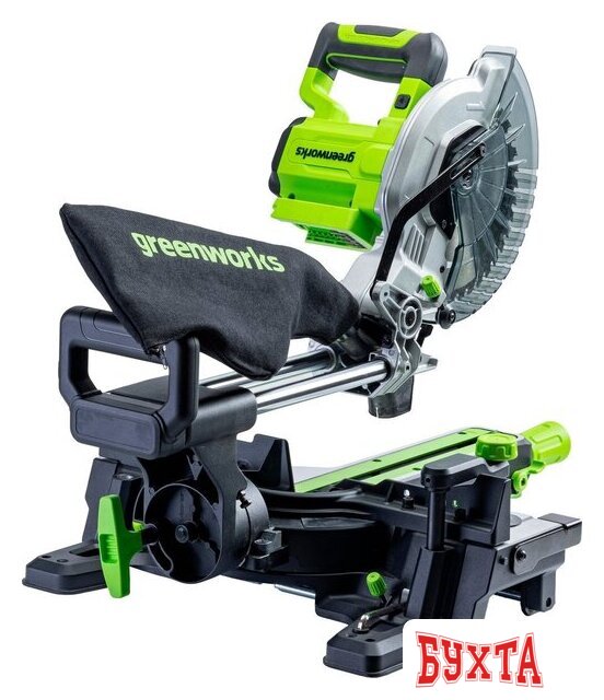 Торцовочная пила Greenworks GD24MS216K4 1501707UB (с 1-им АКБ) 5