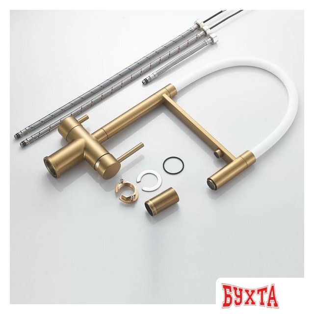 Смеситель Shevanik S178G (золотой сатин) 3