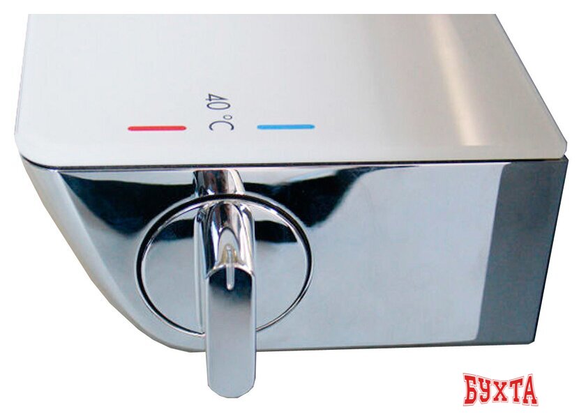 Смеситель Hansgrohe Ecostat Select 13111400 (хром/белый) 3