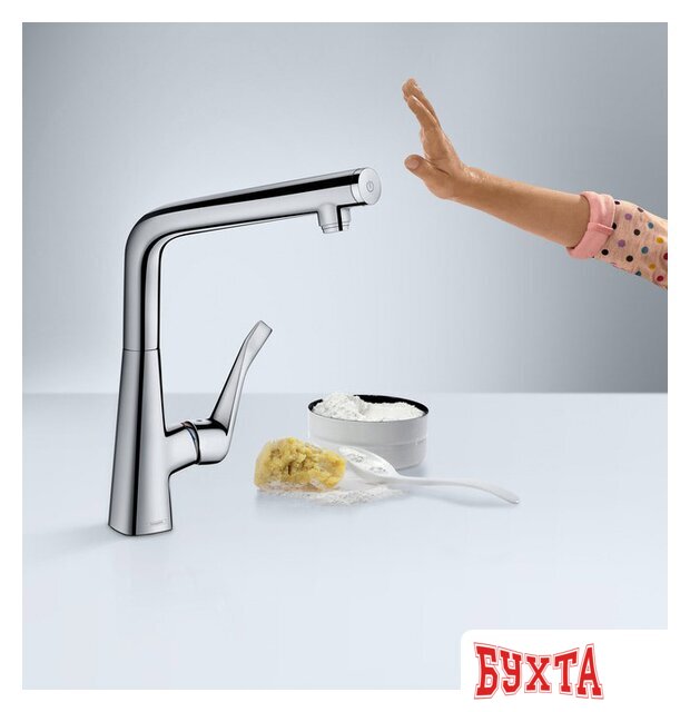 Смеситель Hansgrohe Metris Select 14883000 5