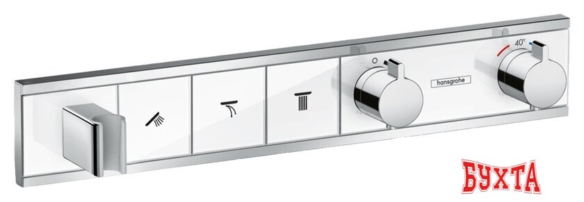 Смеситель Hansgrohe RainSelect 15356400 (белый/хром)