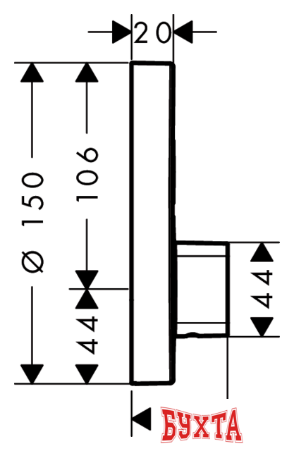 Смеситель без скрытого механизма Hansgrohe ShowerSelect S (15748000) 3