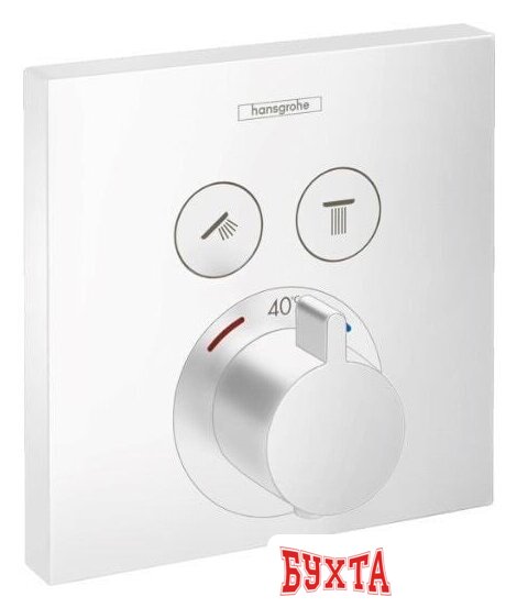 Смеситель Hansgrohe ShowerSelect 15763700 (белый матовый)