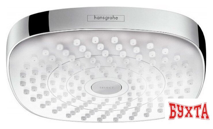Верхний душ Hansgrohe Croma Select E (белый/хром) 26528400