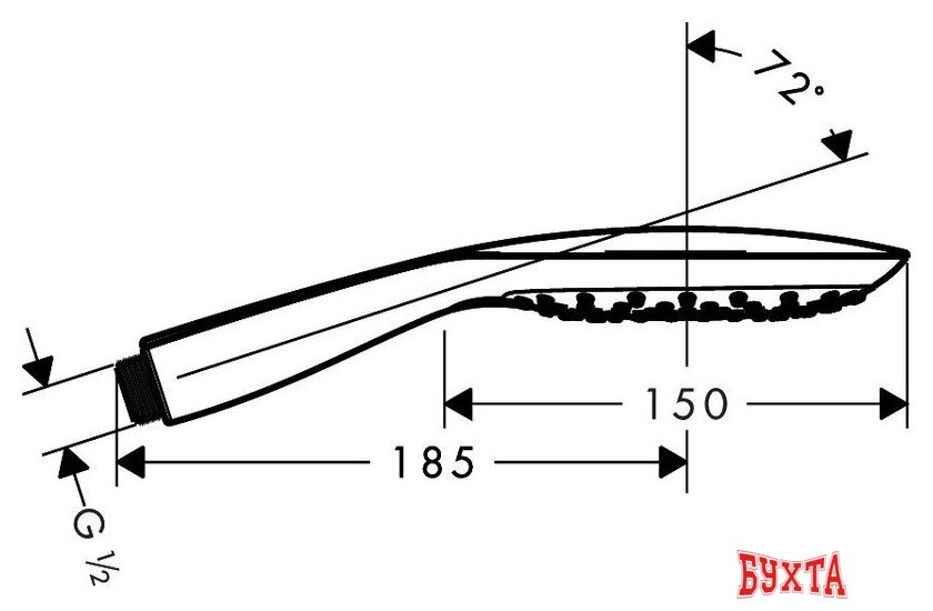 Душевая лейка Hansgrohe Raindance Select E [26551000] 2
