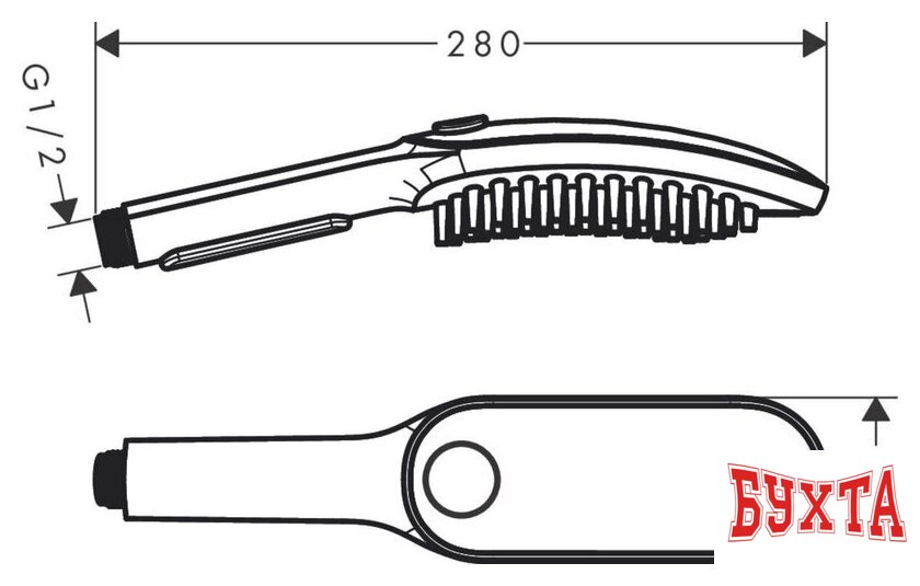 Душевая лейка Hansgrohe 26640540 4