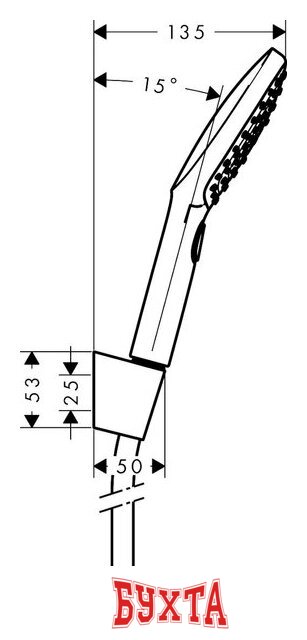 Душевой гарнитур Hansgrohe Raindance Select E 120 3jet 26700000 2
