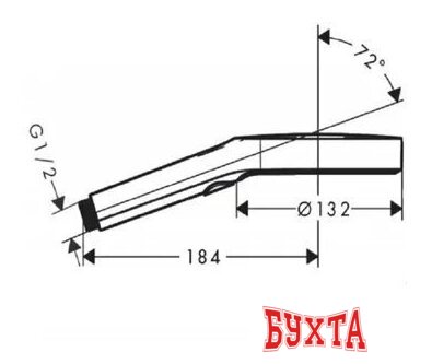 Душевая лейка Hansgrohe Rainfinity 130 26864340 4