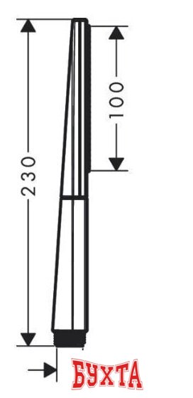 Душевая лейка Hansgrohe Rainfinity 100 1jet EcoSmart (белый матовый) 2