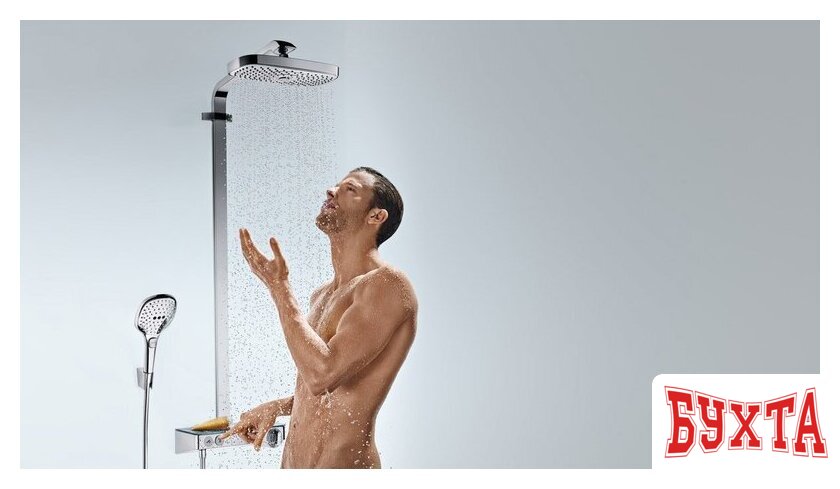 Душевая система Hansgrohe Raindance Select E 300 2jet Showerpipe [27126000] 3