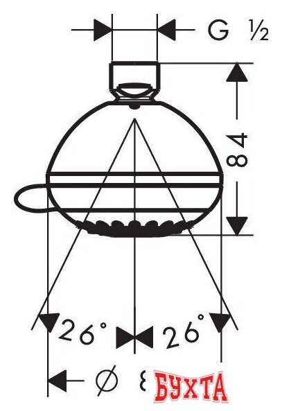 Верхний душ Hansgrohe Crometta 85 Multi [28425000] 2